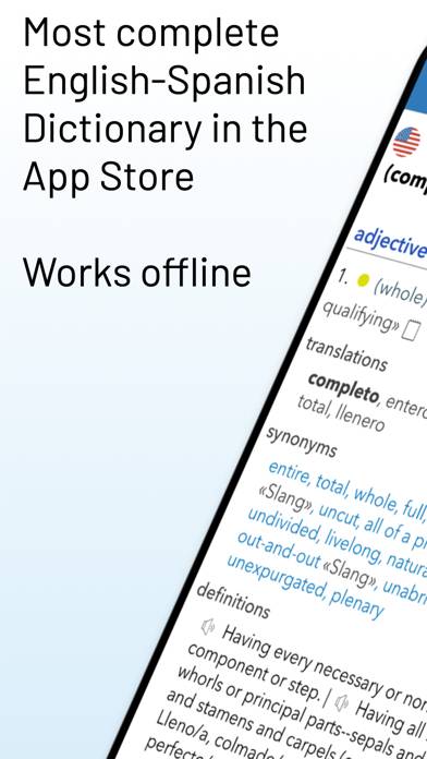 English Spanish Dictionary Captura de pantalla de la aplicación #1