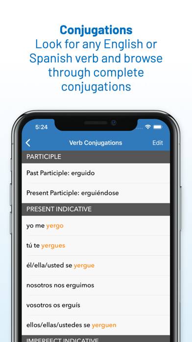 English Spanish Dictionary Captura de pantalla de la aplicación #4