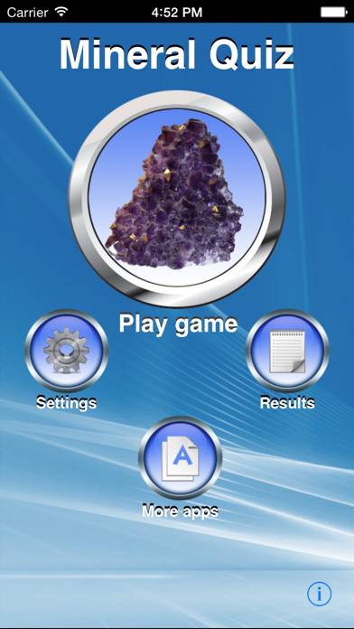 Mineral Quiz Captura de pantalla de la aplicación #1