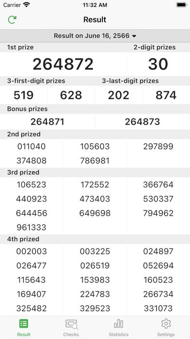 Lottery (Thai) App screenshot #2