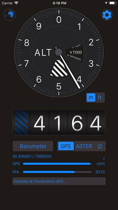 Altimeter plus App skärmdump #1