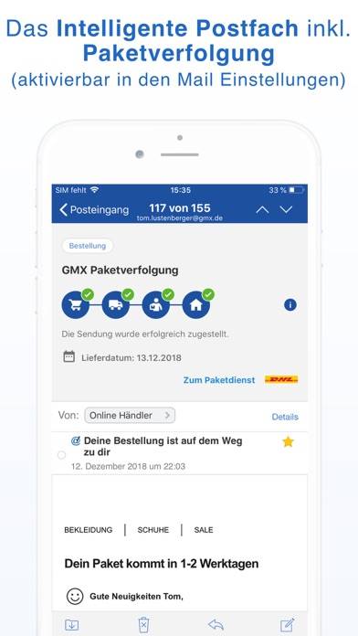 GMX - Mail & Cloud screenshot