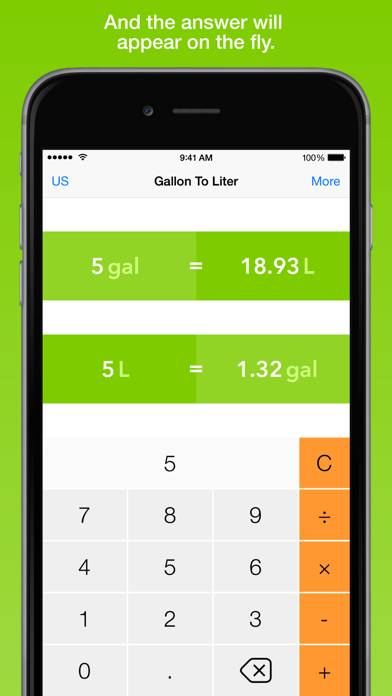 Gallon To Liter, the fastest volume converter App screenshot #2