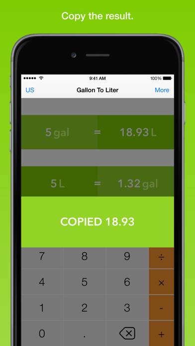 Gallon To Liter, the fastest volume converter App-Screenshot #3