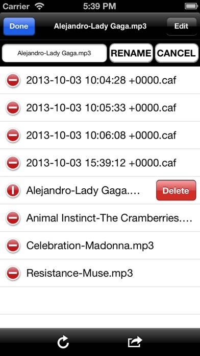 TapeRecorder Schermata dell'app