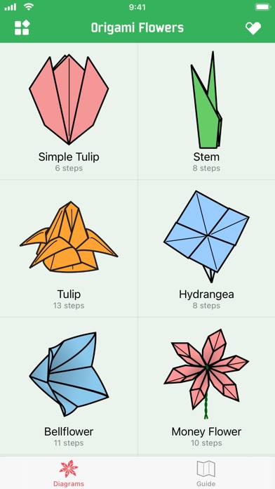 Origami Flowers App screenshot #1
