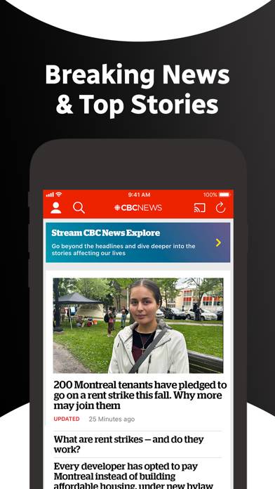 CBC News Captura de pantalla de la aplicación #1