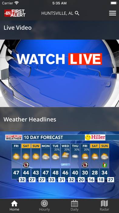 WAFF 48 First Alert Weather App screenshot #2