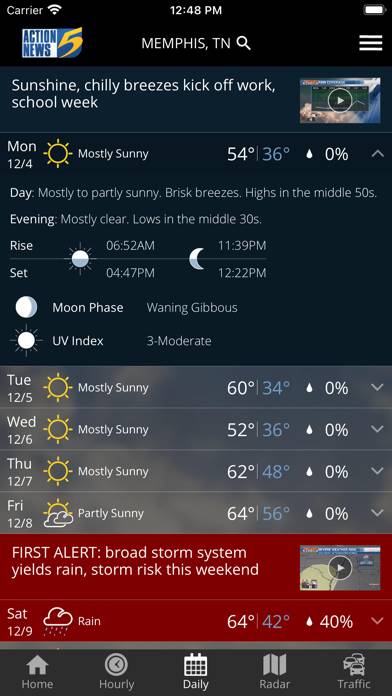 WMC5 First Alert Weather App screenshot #3
