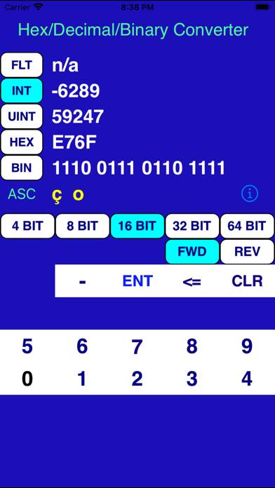 IConvert Hex Decimal Binary App screenshot #2