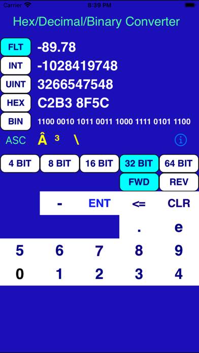 IConvert Hex Decimal Binary App-Screenshot #3
