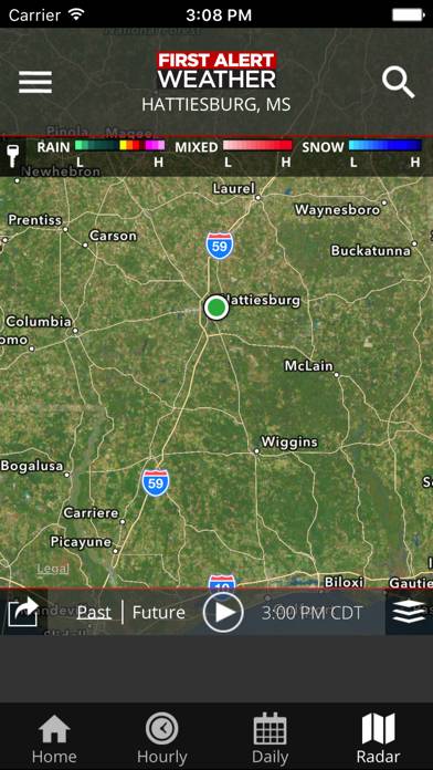WDAM 7 First Alert Weather App screenshot