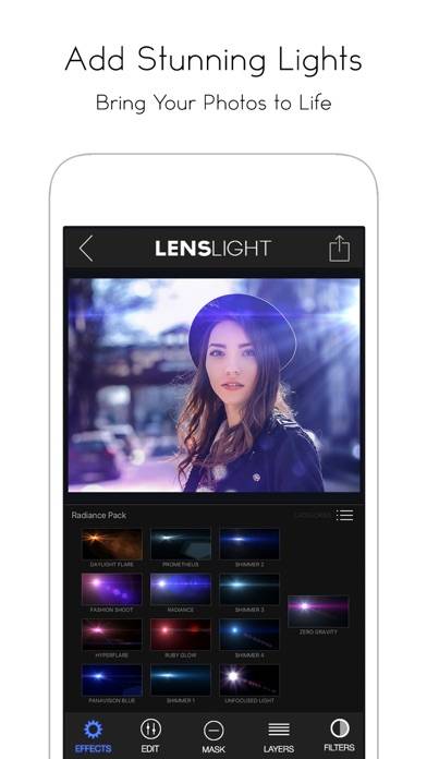 LensLight Visual Effects Captura de pantalla de la aplicación #3