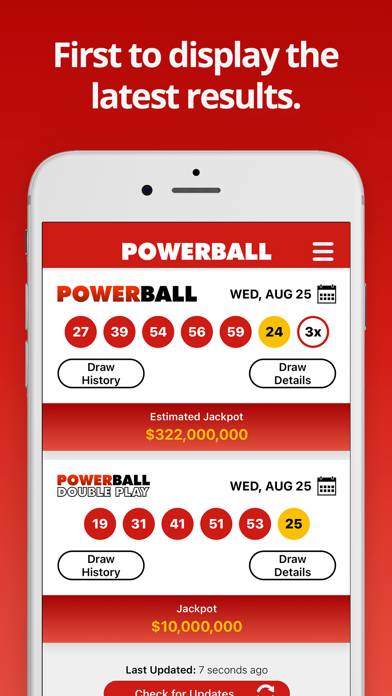 Powerball Lottery App screenshot