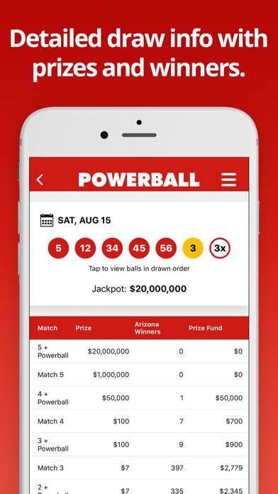 Powerball Lottery App screenshot