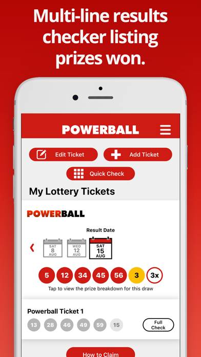 Powerball Lottery App screenshot