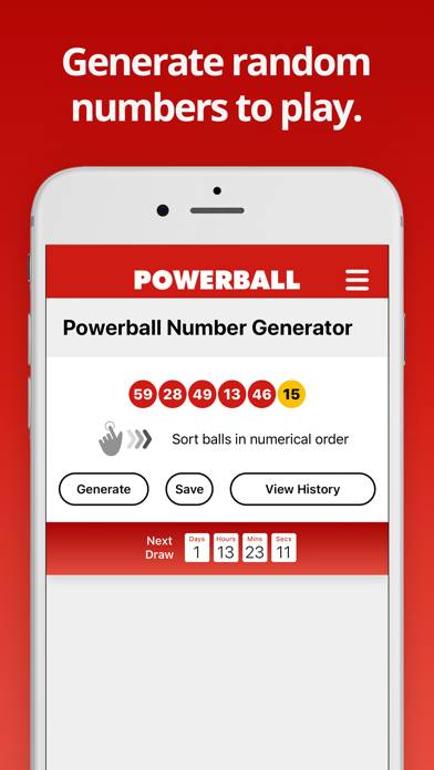 Powerball Lottery App screenshot