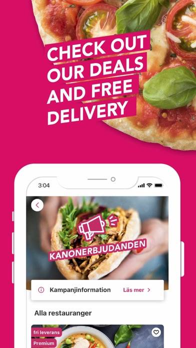 Foodora Sweden App skärmdump #4