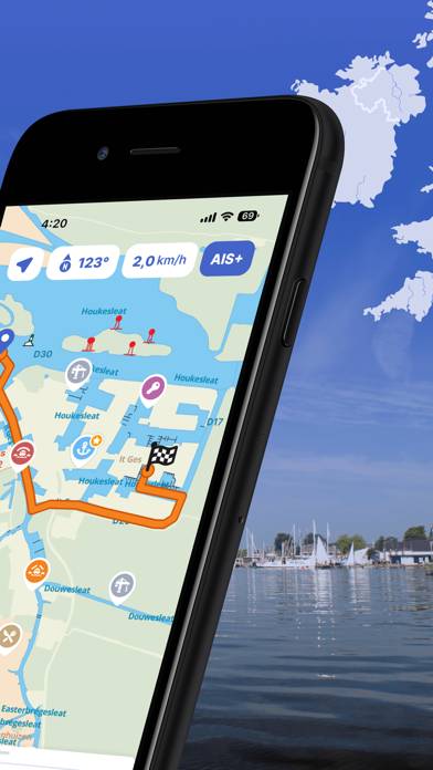 Waterkaarten: Boat Navigation App screenshot #2