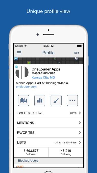 TweetCaster Pro for Twitter Schermata dell'app #3