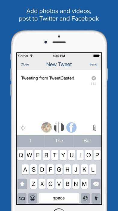 TweetCaster Pro for Twitter Schermata dell'app #4