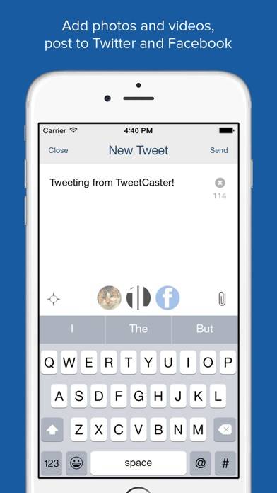 TweetCaster Pro for Twitter Schermata dell'app