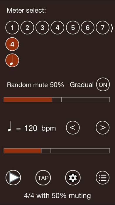 Time Guru Metronome Скриншот приложения #1