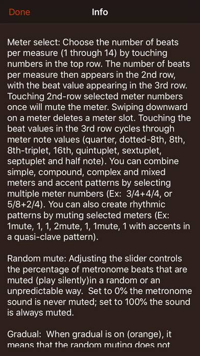 Time Guru Metronome Скриншот приложения #6