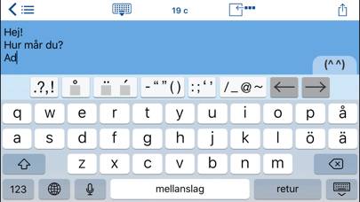 Easy Mailer Swedish Keyboard App skärmdump