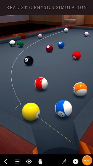 Pool Break 3D Billiards 8 Ball, 9 Ball, Snooker Captura de pantalla de la aplicación #2