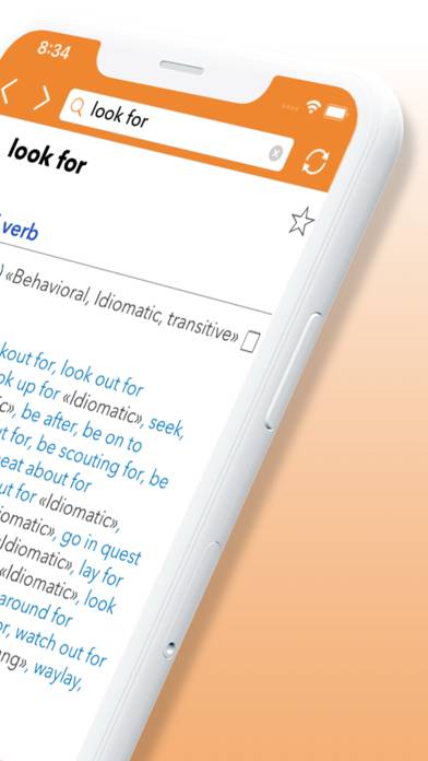 English Thesaurus Schermata dell'app