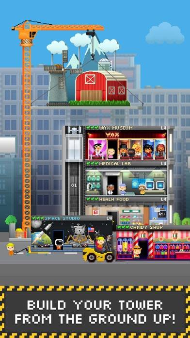 Tiny Tower: Pixel Life Builder Скриншот