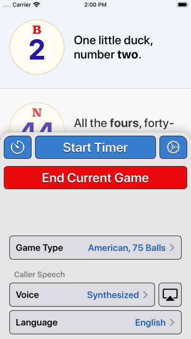 Bingo Machine Captura de pantalla de la aplicación #5