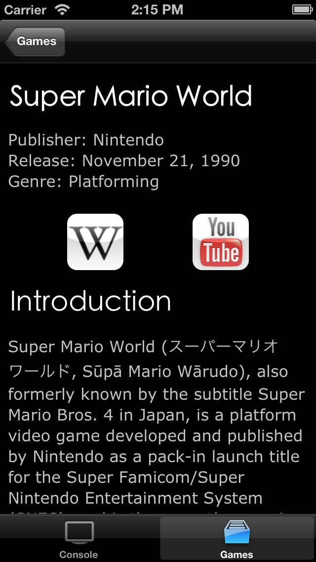 SNES Console & Games Wiki App screenshot #4