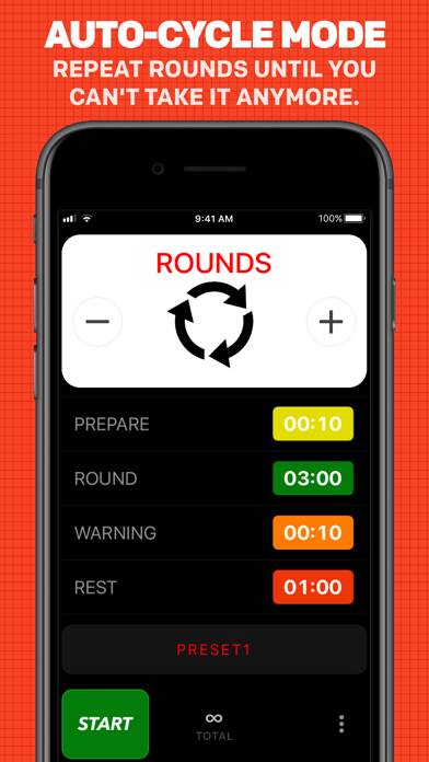 Boxing Timer Pro Round Timer Captura de pantalla de la aplicación