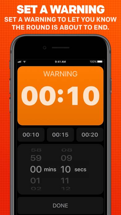 Boxing Timer Pro Round Timer Captura de pantalla de la aplicación