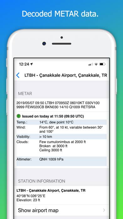 AeroPlus Aviation Weather App-Screenshot