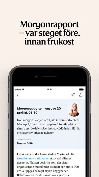 Svenska Dagbladet App skärmdump #4