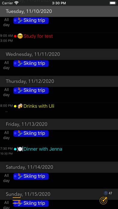 Calendar plus App screenshot