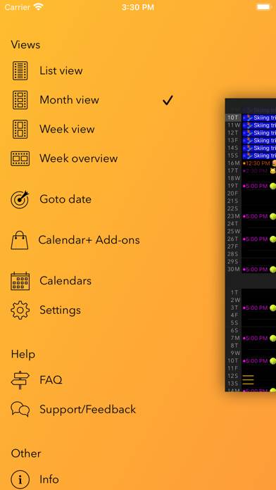 Calendar plus App screenshot