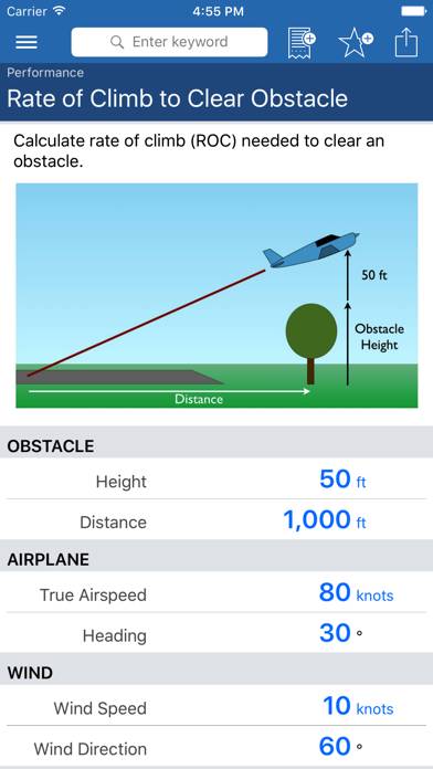 Pilot Calcs screenshot