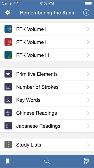 Remembering the Kanji Schermata dell'app #1