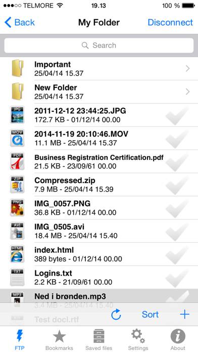 FTP Client Pro Captura de pantalla de la aplicación #1