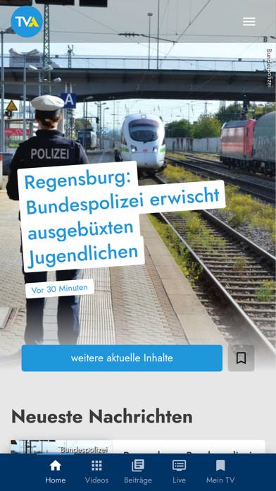 TVA Ostbayern Bildschirmfoto