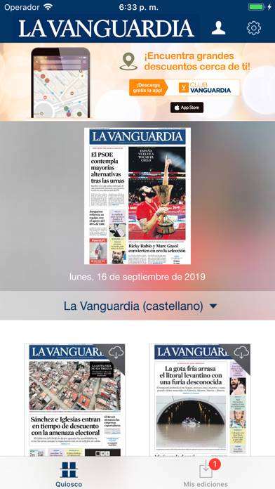 La Vanguardia edición impresa App screenshot #1