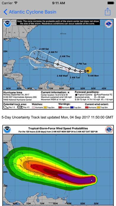 Global storms App skärmdump #1