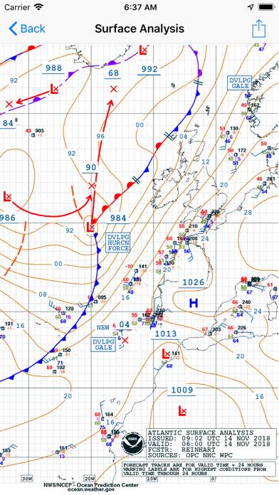 Global storms App skärmdump #5