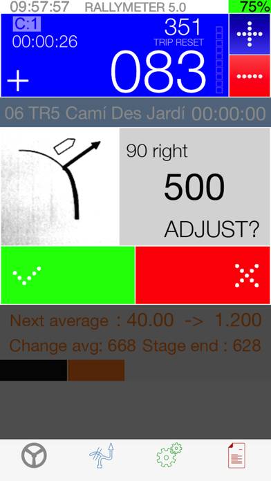 Rallymeter Pro Captura de pantalla de la aplicación #2