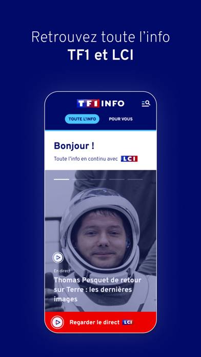 TF1 INFO App skärmdump #1