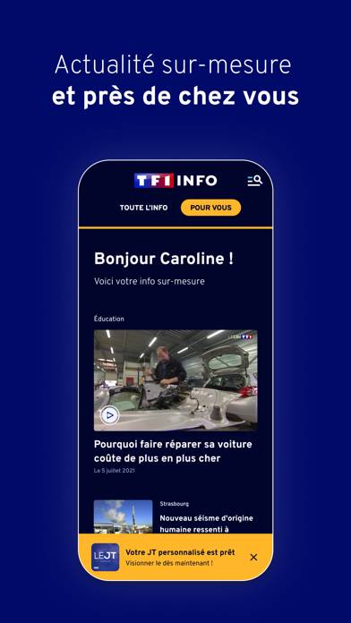 TF1 INFO App skärmdump #2